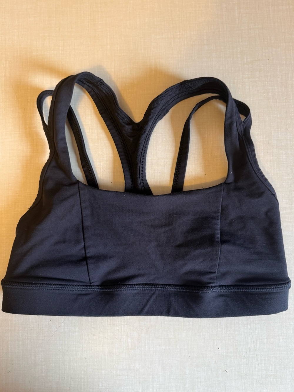Lululemon Black Strappy Racerback Sports Bra